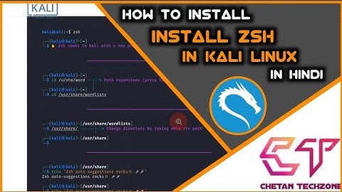 ZSH (KALI LINUX 2020.3 UPDATE) IN HINDI