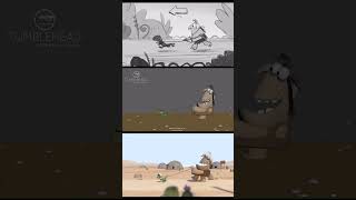 Kronk Meets Baby Dino  From 3d Animated Short tales From The Multiverse