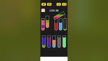 Water sort puzzle level 196 #watersortpuzzlegame #walkthrough