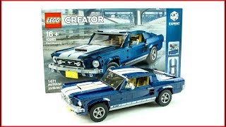 LEGO CREATOR 10265 Ford Mustang  UNBOXING  Speed Build for Collectors