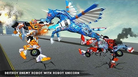 Real Robot Unicorn Horse Robot Car Transformation | Chari Games
