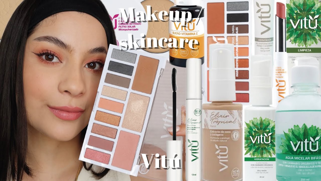 Probando el MAQUILLAJE y SKINCARE de VITÚ - Marca Colombiana 🇨🇴 | 