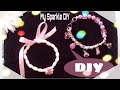 DIY Half beaded Half Chain &amp; ribbon beaded Bracelete.