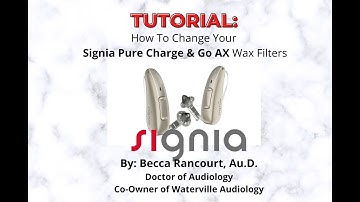 Tutorial: How to change a Signia Pure Charge & Go AX wax guard