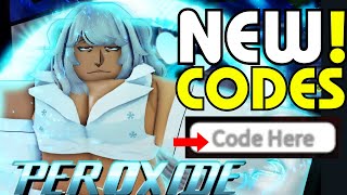ALL NEW WORKING CODES FOR PEROXIDE IN NOVEMBER 2023! ROBLOX PEROXIDE CODES #peroxide #codes