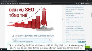 Dịch vụ SEO tổng thể overall【Seo Fame MEdia】| Tăng 1.500+ organic traffic trong 1 tháng