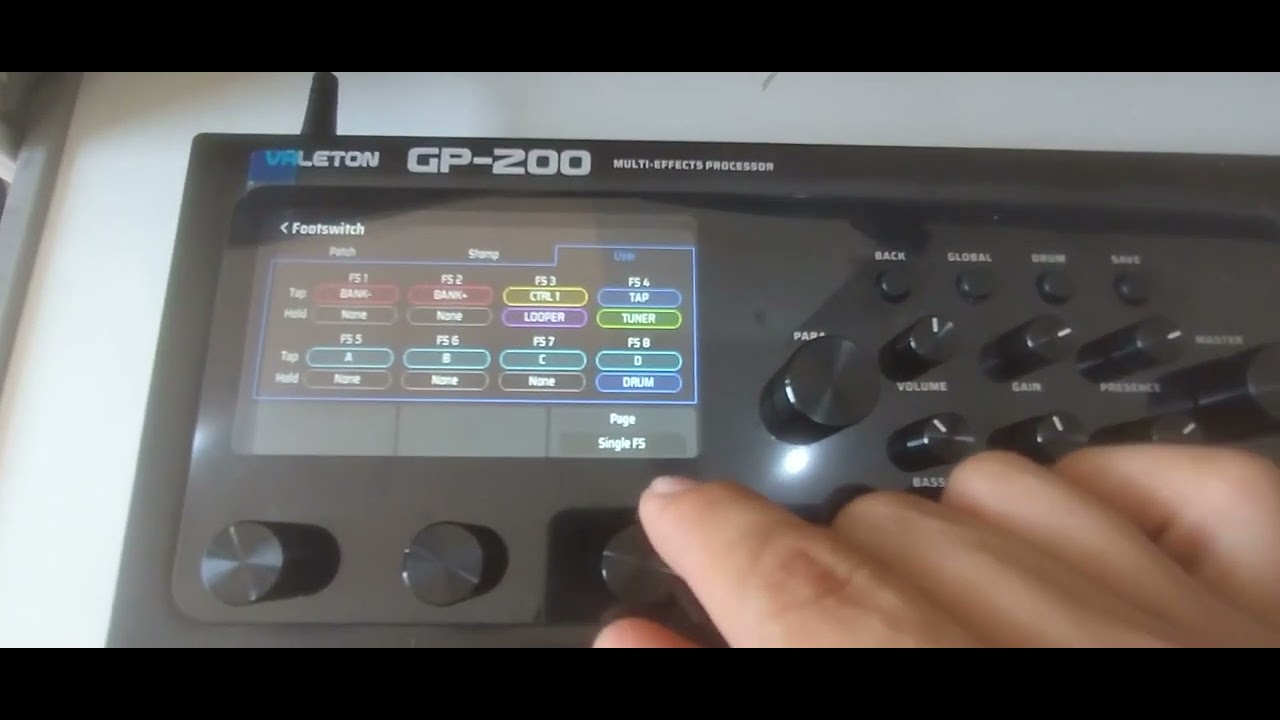 Funções da pedaleira @Valeton Gp 200 - YouTube