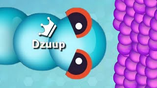 Snake.io GIANT Angry snake is DANGEROUS in snakeio! 10,000+ score in snake io🐍 - Dzuup Gameplay #68