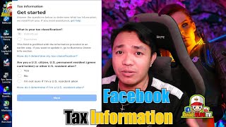 Facebook Tax Info. Paano Mag Fill-Up 2023 UPDATE