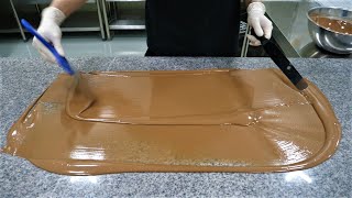 Корейская уличная еда - Изготовление шоколада ручной работы Мастерская шоколадная фабрика