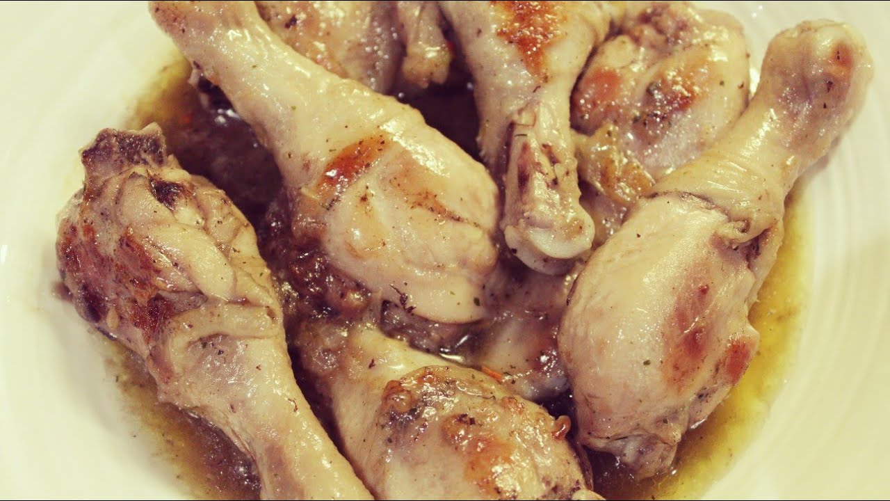basic Garlic Butter Chicken legs YouTube