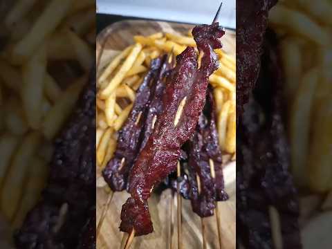 Better than takout and they are homemade! Teriyaki Steak Tips on the Zgrill #Snacks #streetfood