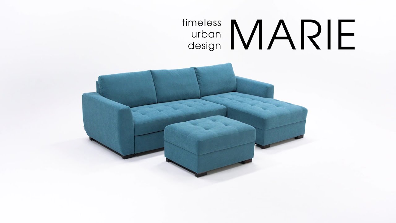 Marie corner sofa + ottoman YouTube