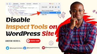 Disable Inspect Element Tool on WordPress Website