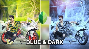 Snapseed - Just 3 steps Dark And Blue Effect edit easily || Snapseed photo editing tricks[ MR POCO ]