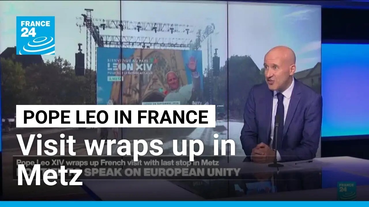 Pope to speak on European unity on last day of France visit • FRANCE 24 English