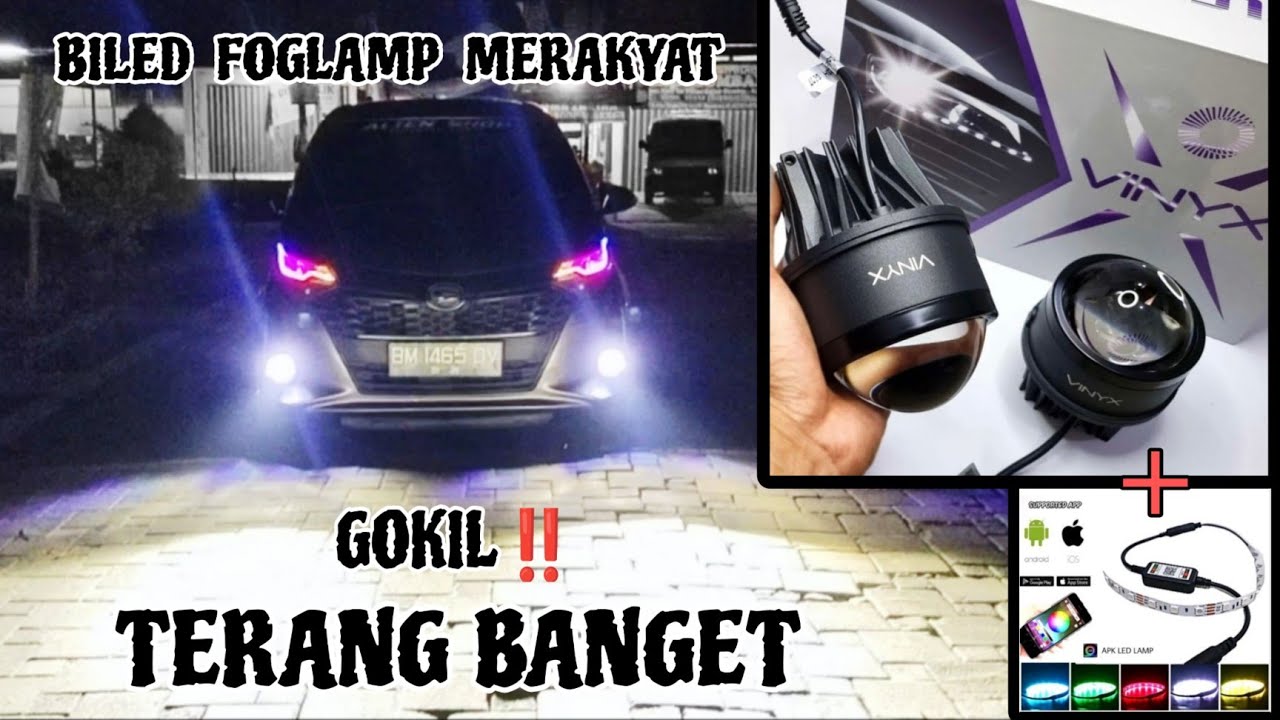 Pemasangan BILED VINYX Q4 3inch 1 warna calya sigra Pemasangan BILED VINYX Q4 3inch 1 warna calya sigra
