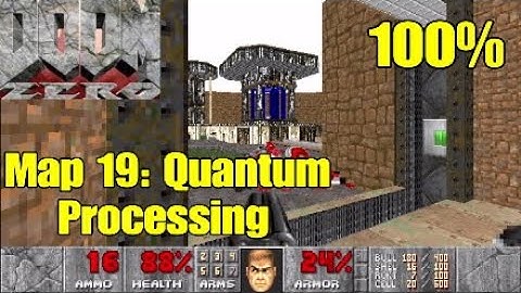 Doom Zero (100%) Walkthrough: Map 19 - Quantum Processing