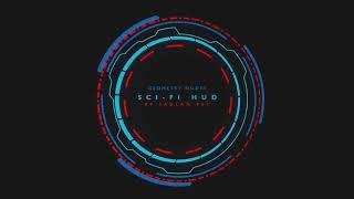 SCI-FI HUD GEOMETRY NODES WITH CURVE (Free project files)