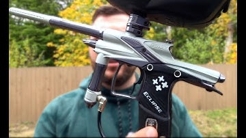 Planet Eclipse SL 94 EGO Shooting Video - High end paintball gun from 09 - Dust White & Gloss Pewter