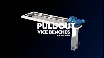 Pull-out vice bencher, model 2025. Syncro System van racking