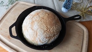 How to Bake NoKnead “Turbo” Bread in a Skillet (ready to bake in 21/2 hours)