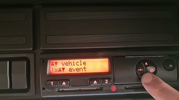 VDO Tachograph 1381 Technical Data Print Out