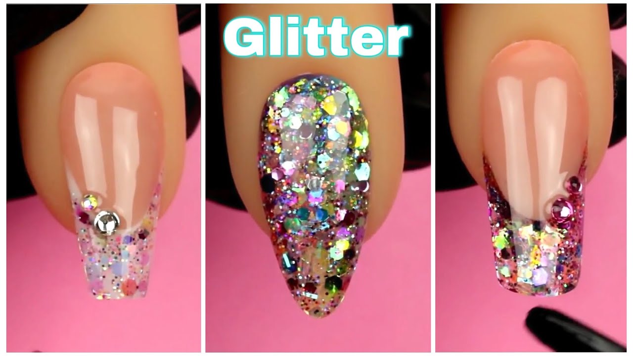 Cómo hacer Mezclas de Glitters (Fácil)  Glitter para uñas, Manicura de uñas,  Manicura