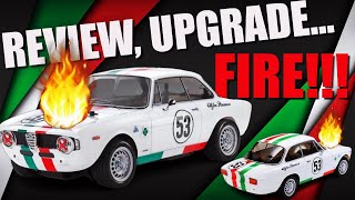 Tamiya MB01 Alfa Romeo Giulia Sprint GTA  Review, Testing Multiple Setups, and Motor Configuration