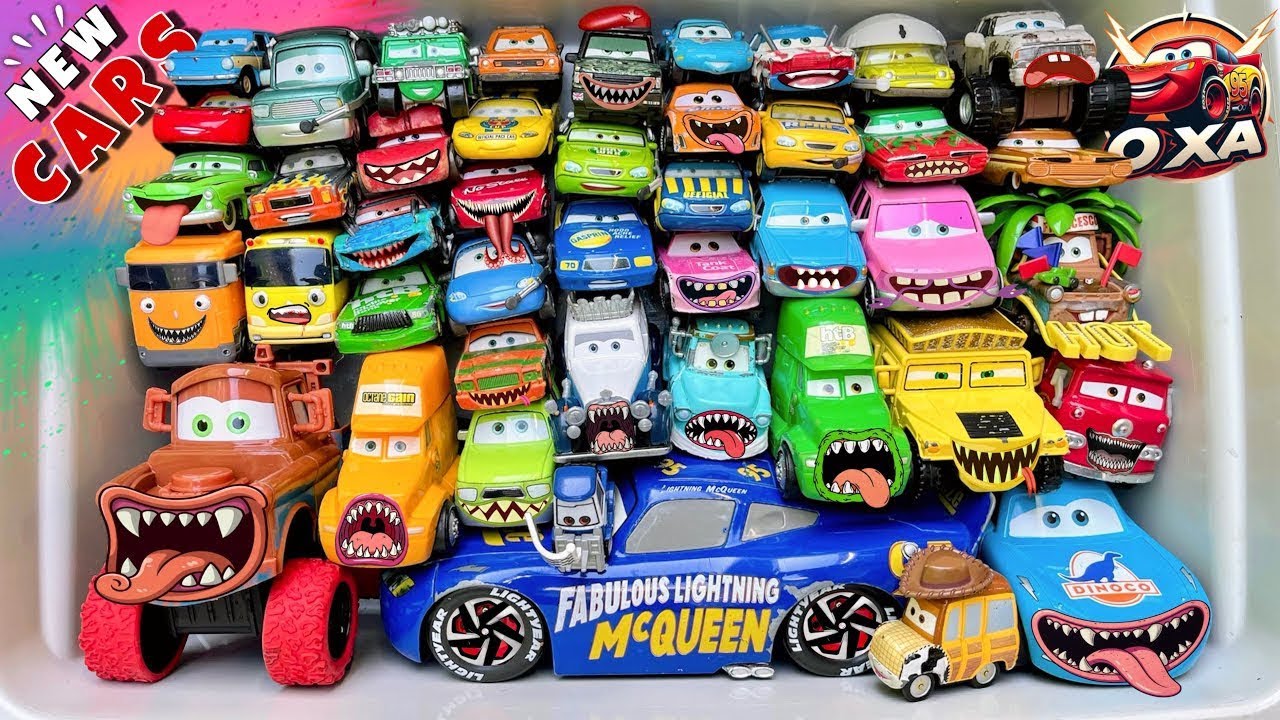 Disney Pixar Cars Unboxing Review | Lightning McQueen, Tow Mater, Chick Hicks, Sally Carrera, Cruz