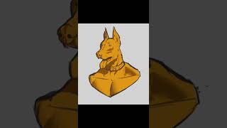gold doberman #anthro