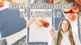 Farmhouse Crochet Tea Towel Holder