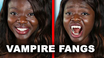 Can you eat and drink with vampire fangs?