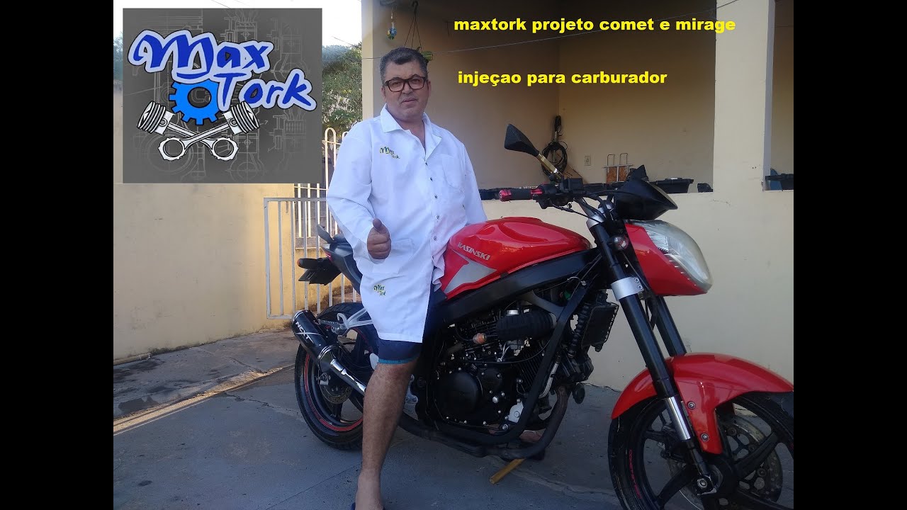 comet 250 transformação de injeção para carburador e CDI Titan projeto maxtork