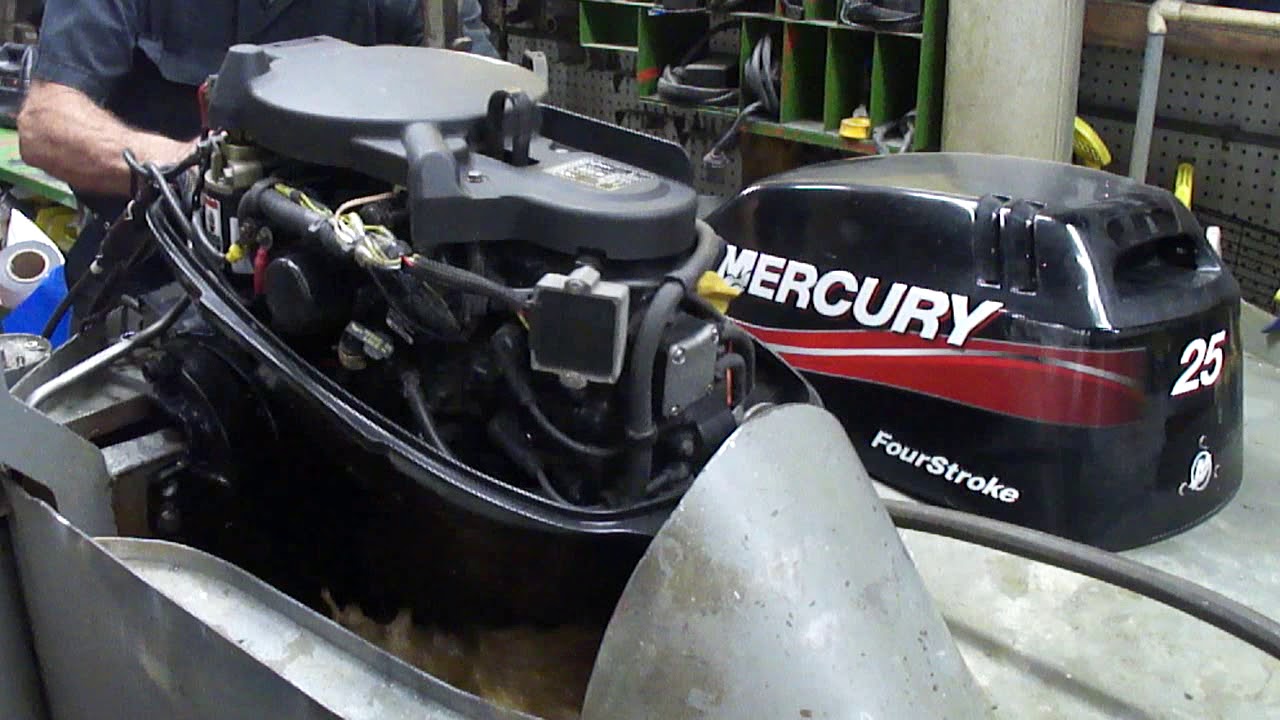 Mercury 25 4 Stroke Remote - YouTube