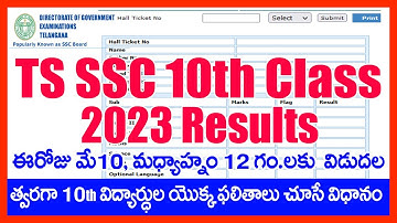 TS SSC Results 2023 -HOW TO CHECK TS SSC 10TH CLASS RESULTS 2023 -TELANGANA 10TH CLASS RESULTS 2023