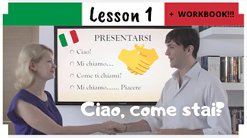 Learn Italian in 30 Days | #1 | Italian Greetings (Eng/Ita Subs + WORKBOOK)