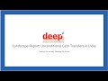 Unconditional Cash Transfers in India, Talk by Pankhuri Shah, Founder of Project DEEP