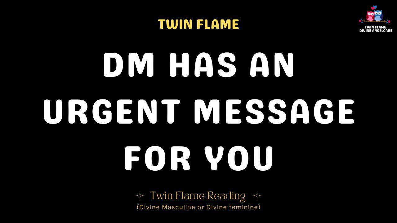 Twin Flame Reading 😢DM has an urgent message for you | Tarot Reading ...