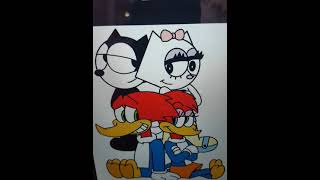 Felix The Cat Kitty Kate Woody Woodpecker And Winnie Woodpecker