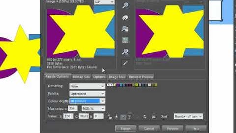 Bitmap Palette Optimization in Xara Designer Titles