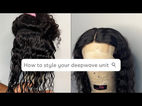 Quick and easy way to style your curly hairs or deep wave wig units