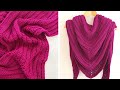 HOW TO CROCHET A TRIANGLE SHAWL | Easy crochet shawl tutorial