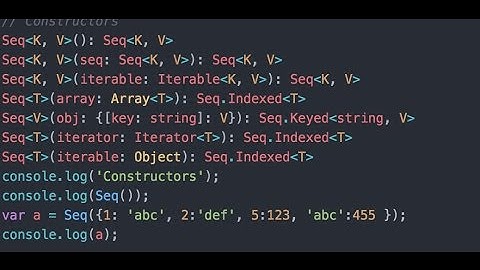 ImmutableJS Seq API part 1 - ProgrammingTIL immutablejs video tutorial screencast 0003