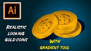 Illustrator Tutorial | HOW TO MAKE 3D COINS  ADOBE ILLUSTRATOR
