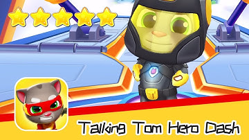 Talking Tom Hero Dash Run Game Walkthrough Endless runner Save the world Recommend index five stars