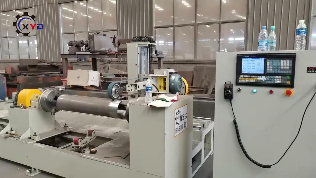 Pipe and tank head buffing and polishing machine YouTube