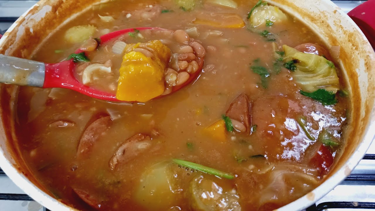 🔴 FEIJÃO COM LEGUMES E CALABRESA