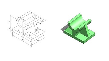 Solidworks tutorial Part Models, Isometric Drawing Geometric Shape Basic Features of Extrude and Rib