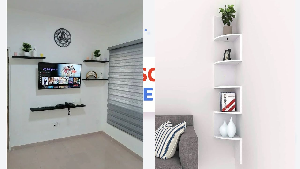 DIY Wall Shelve Decor/Plywood Floating Shelves Decorations. - YouTube